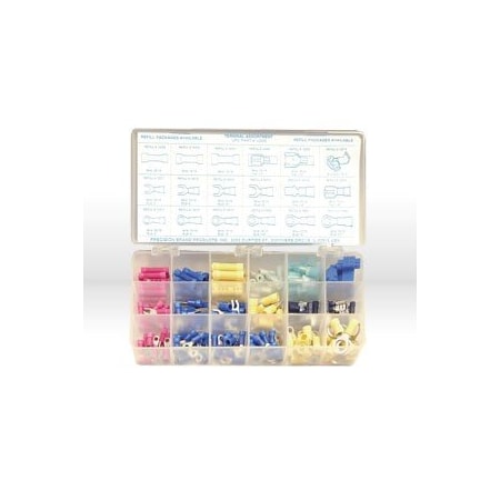 Precision Brand 175 Piece Electrical Terminal Assortment 12985